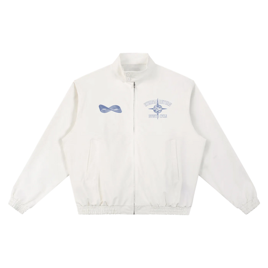 Deny Stand Collar Bomber Jacket