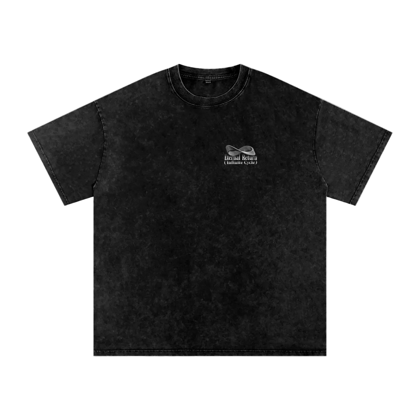 Logo Snow Washed Oversized Cotton T-Shirt