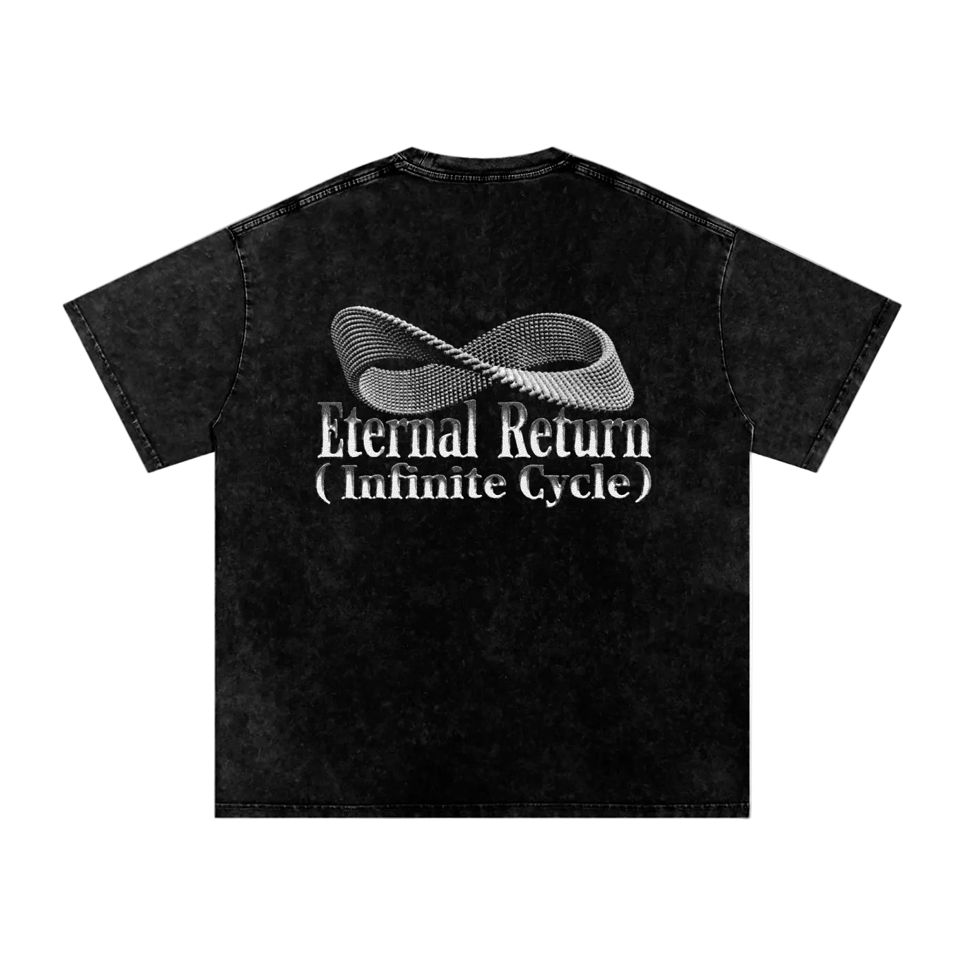 Logo Snow Washed Oversized Cotton T-Shirt