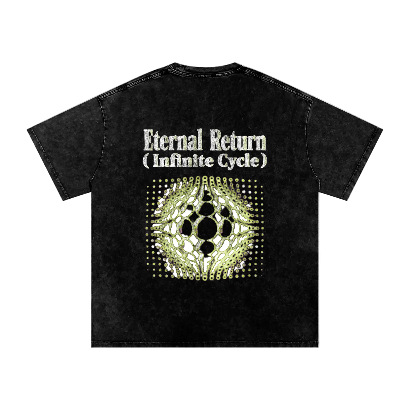 Peace Snow Washed Oversized Cotton T-Shirt