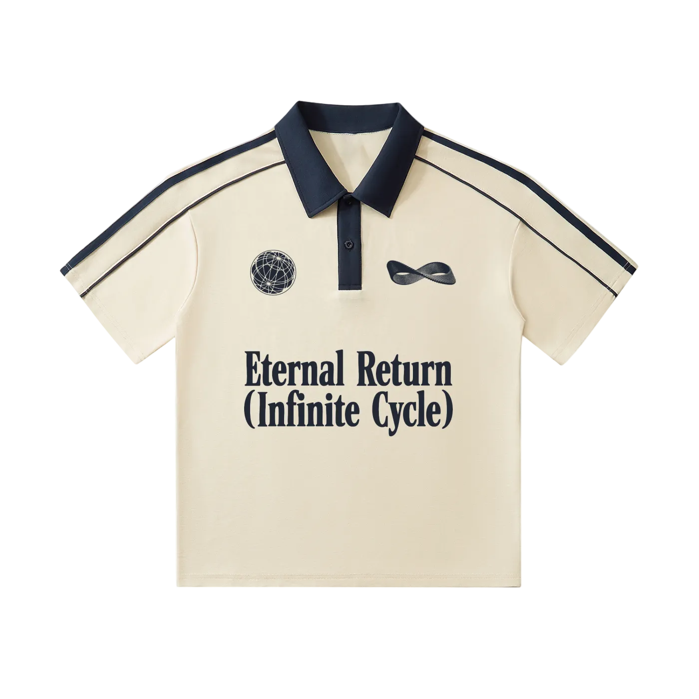 Logo Contrast Collar Short-Sleeve Polo Shirt