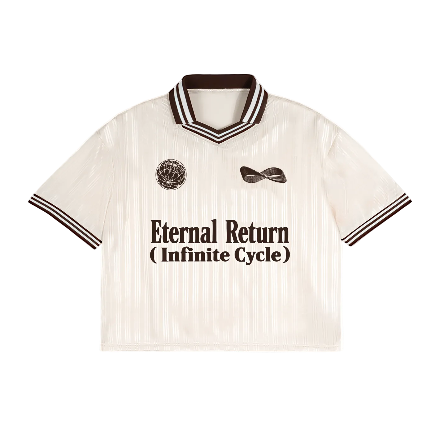 Control Contrast Stripes Polo Collar T-Shirt