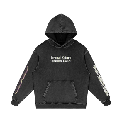 Forever Snow Washed Loose Cotton Hoodie