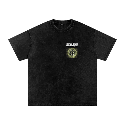 Peace Snow Washed Oversized Cotton T-Shirt