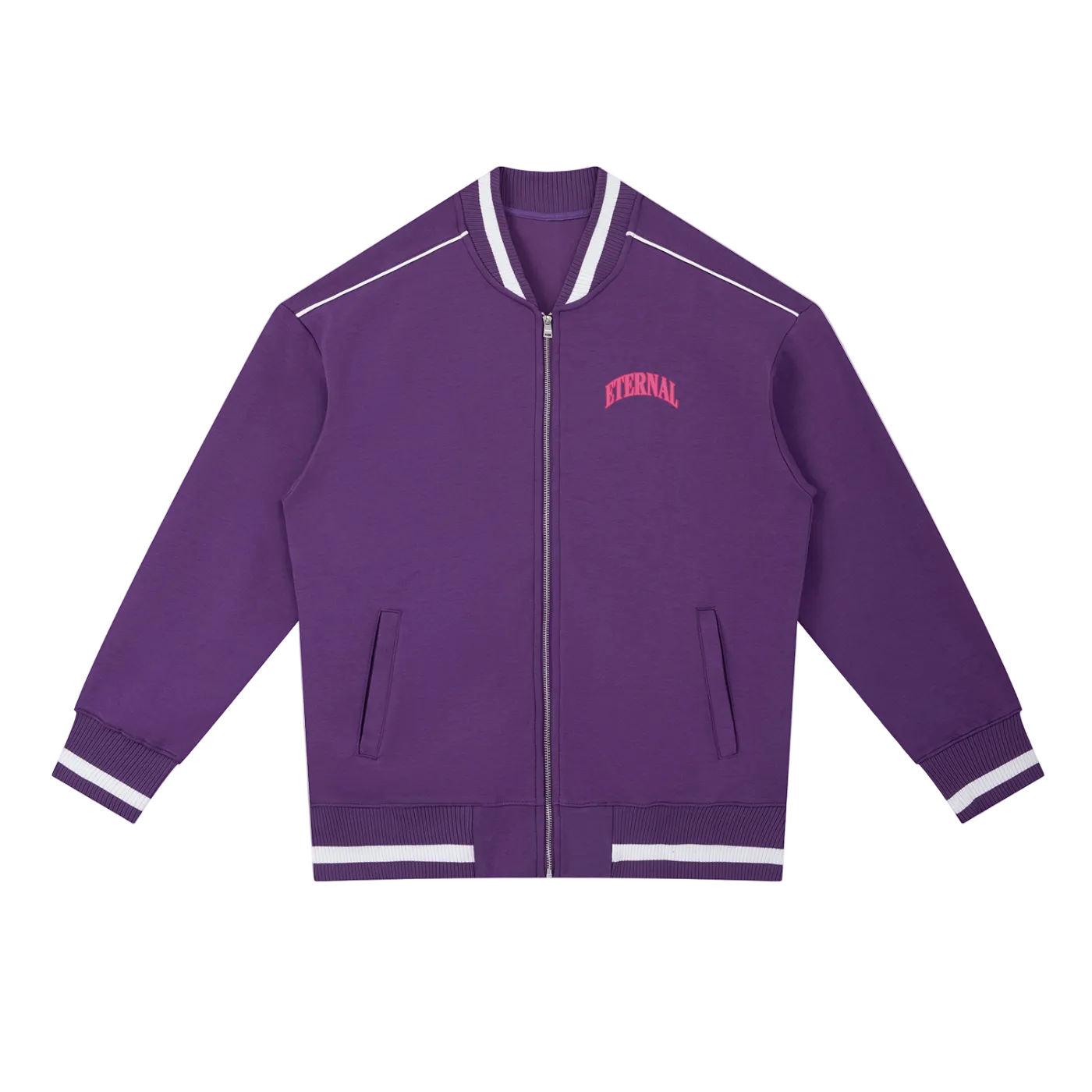 ETERNAL Contrast Piping Zip Bomber Jacket