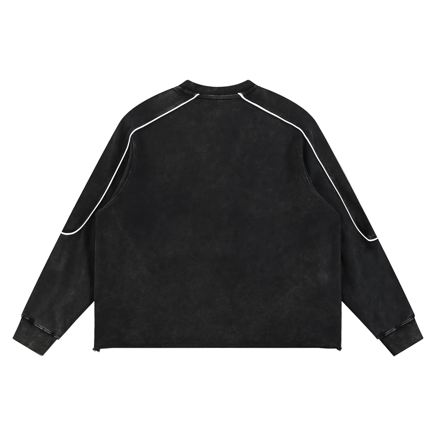 ETERNAL Mineral Wash Piping Raw Hem Sweatshirt